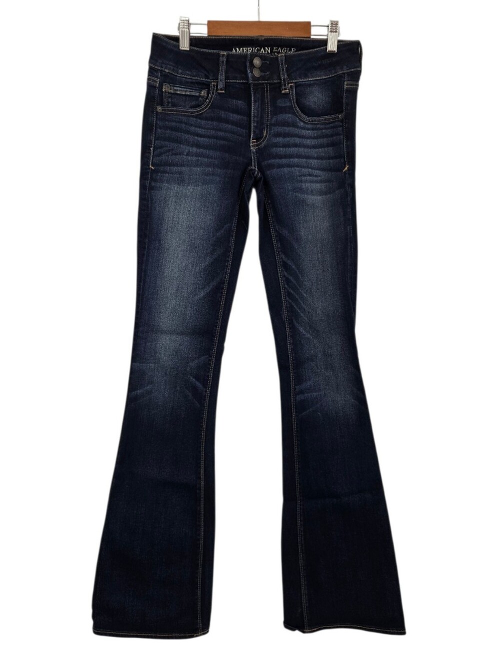 American Eagle Artist Flare Jean in Dark Wash